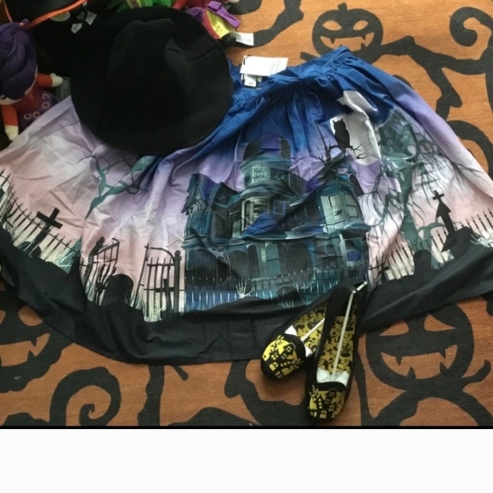 1950’s style Haunted Mansion Circle Swing Skirt